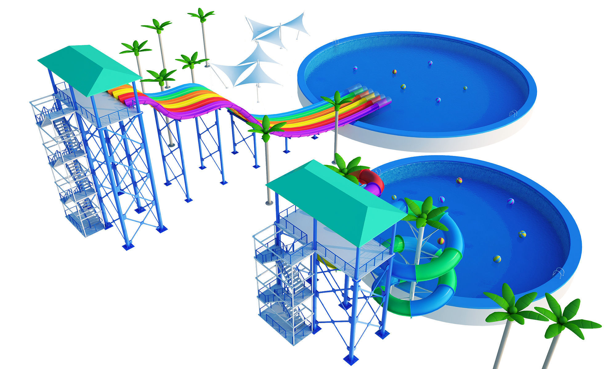 Amusement Park Toys Collection-2 3D model_11