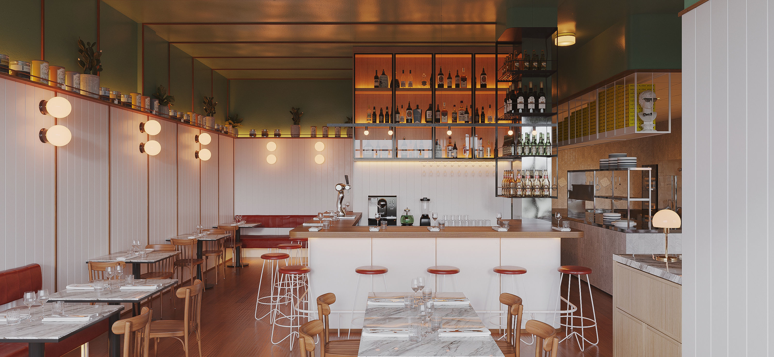 Italianate Pizzeria 3D model_2