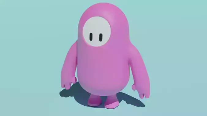 Fall Guys Pink Character