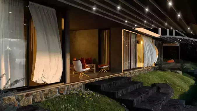 Forest House 3D model