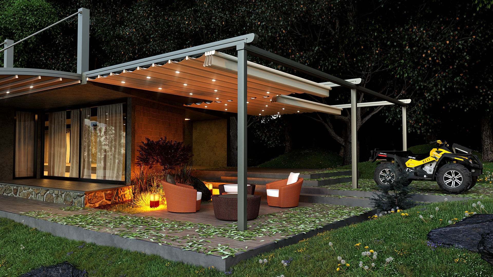 Forest House 3D model_13