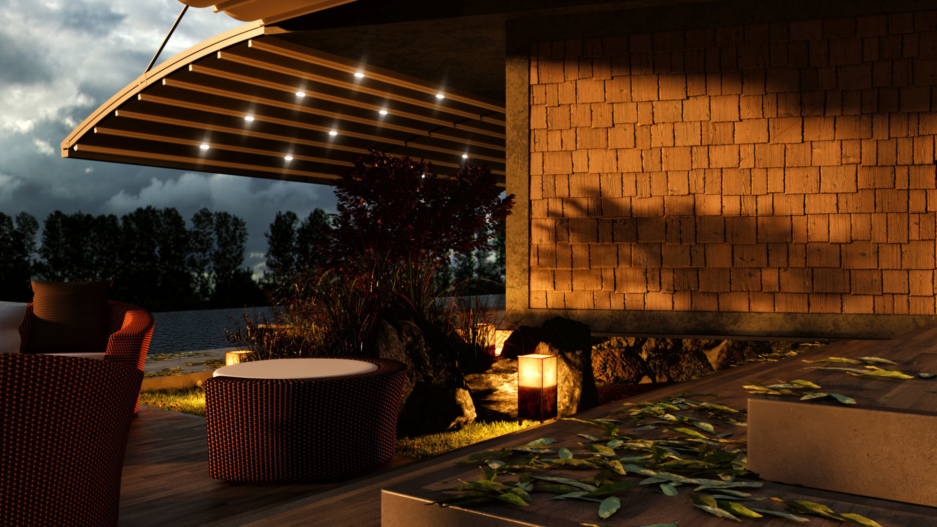 Forest House 3D model_2