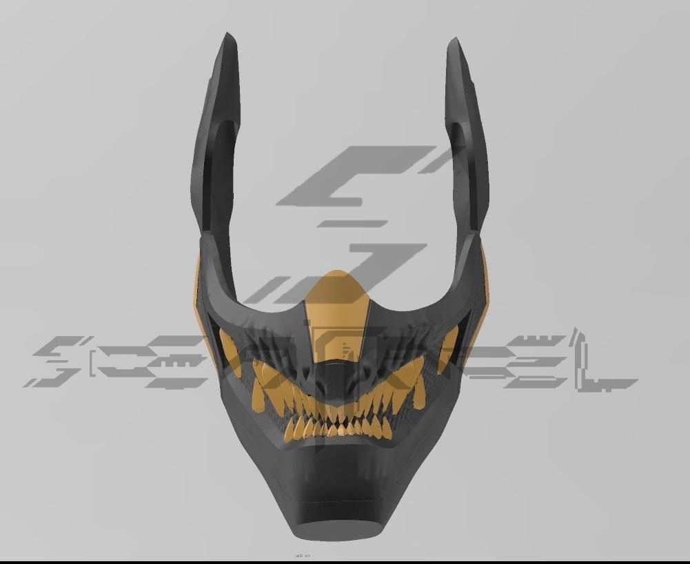 Oni Batman Mask 3D print model_2