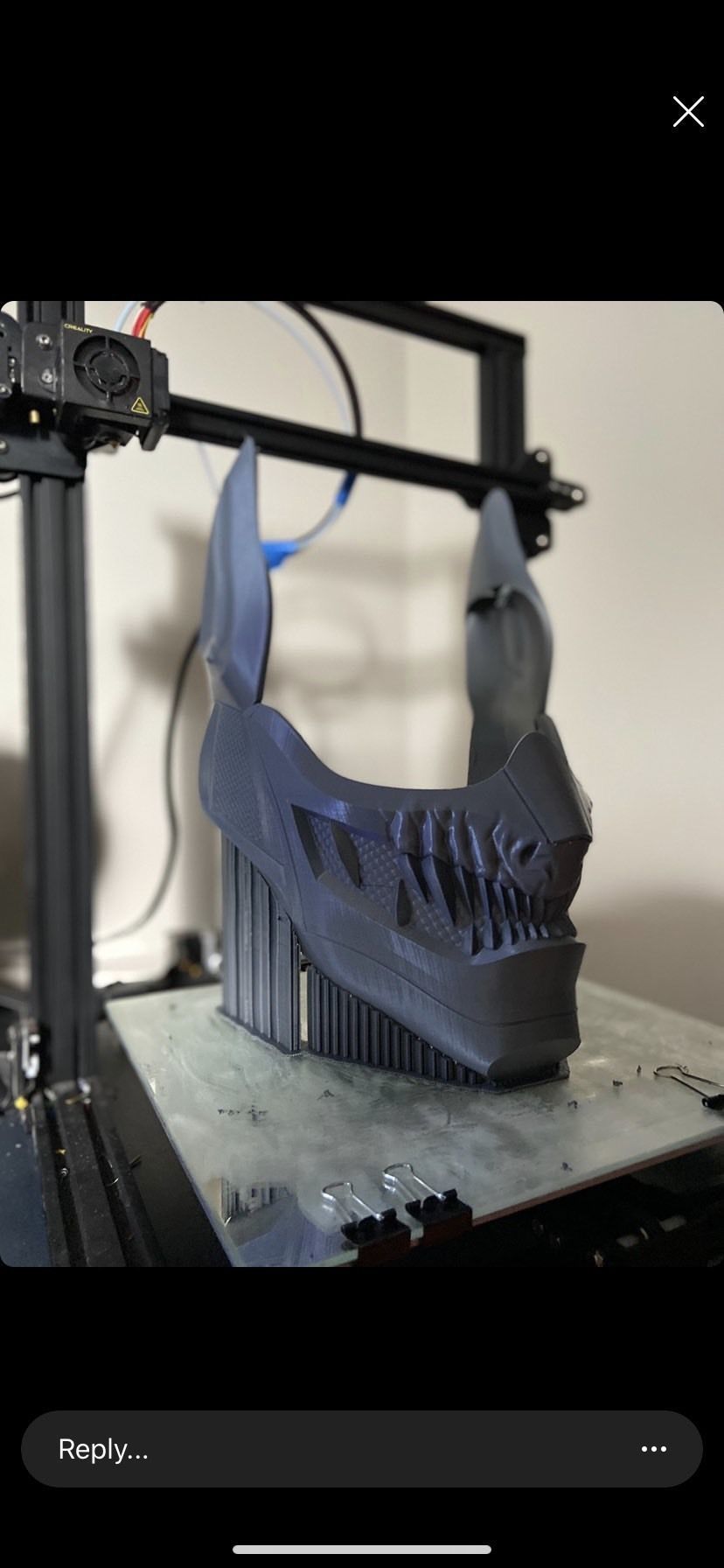 Oni Batman Mask 3D print model_6