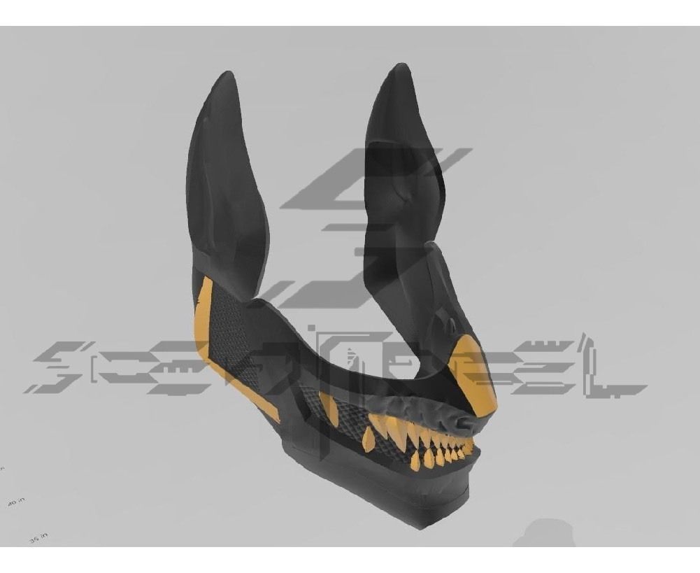 Oni Batman Mask 3D print model_8
