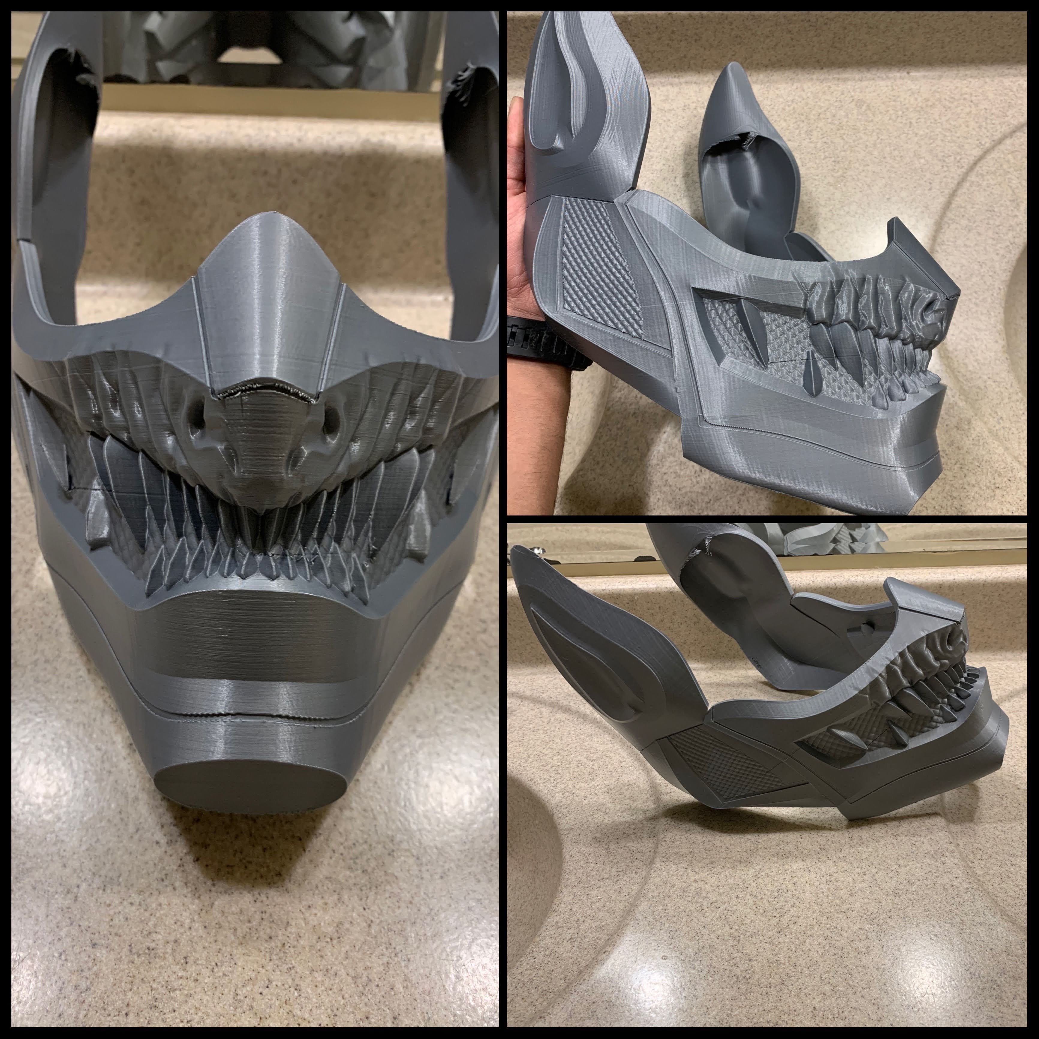 Oni Batman Mask 3D print model_5