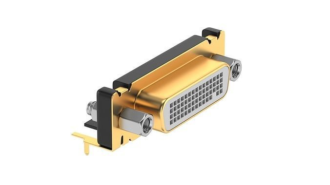 DVI-D Dual Link DMS-59 Female 3D model