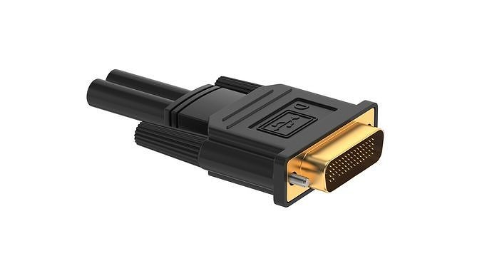 DVI-D Dual Link DMS-59 Male 3D model