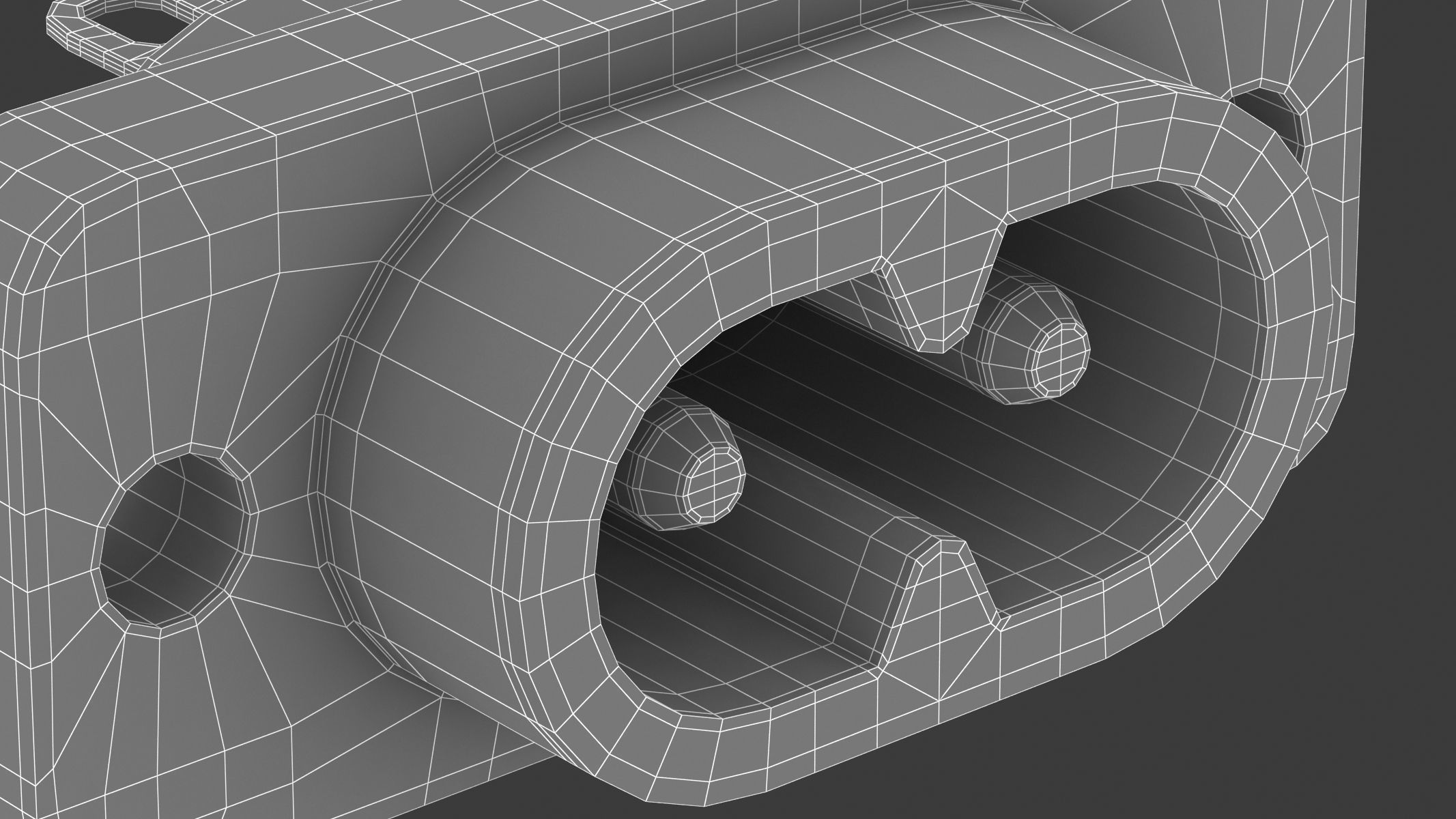 IEC 320 C8 Female Module  3D model_9