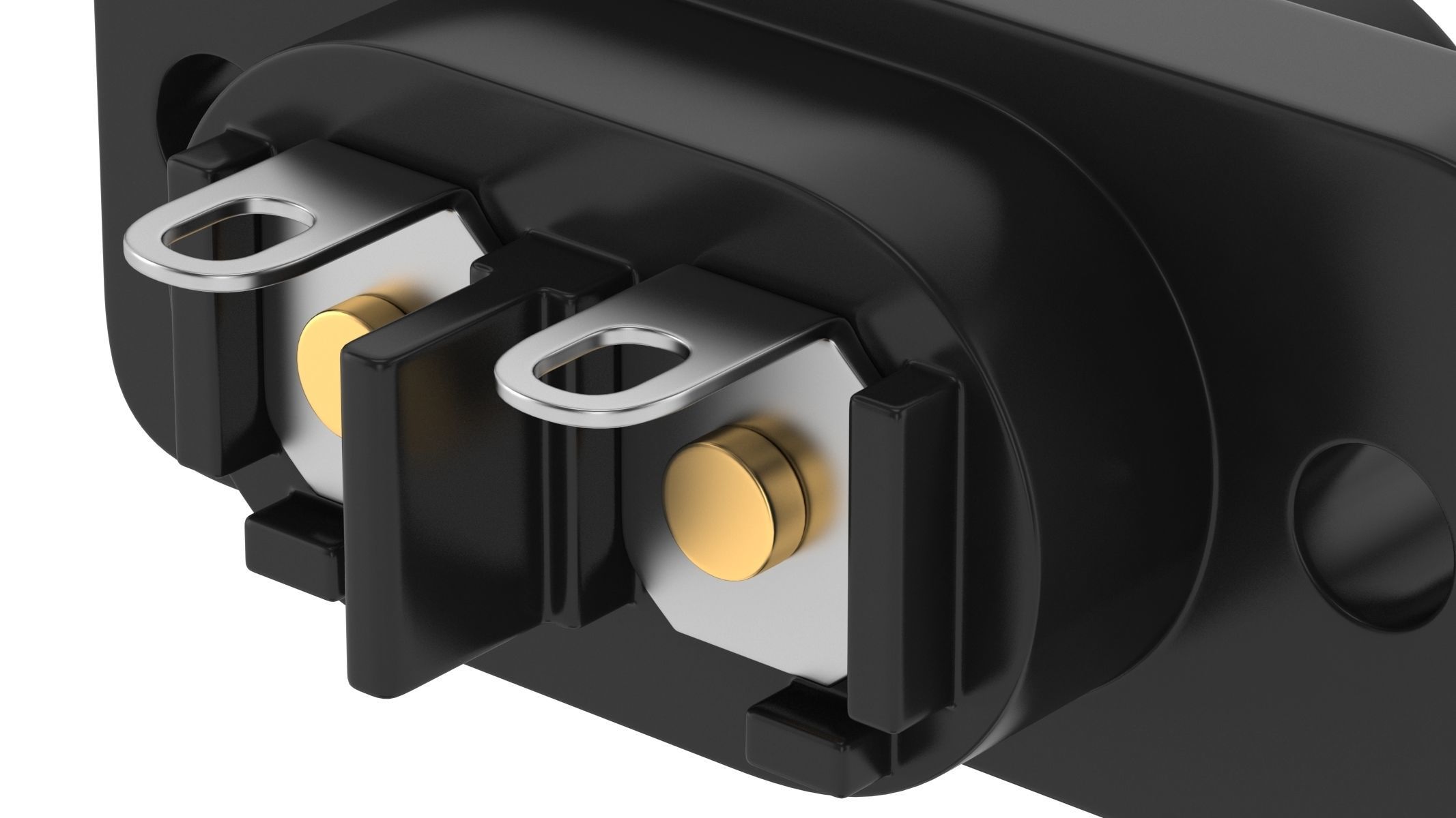 IEC 320 C8 Female Module  3D model_4