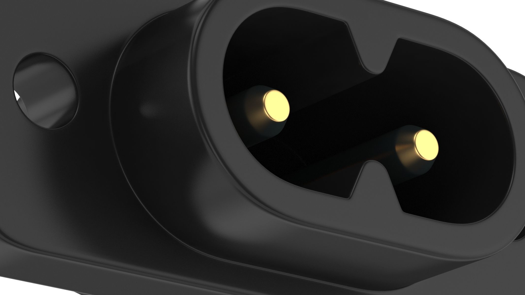 IEC 320 C8 Female Module  3D model_3