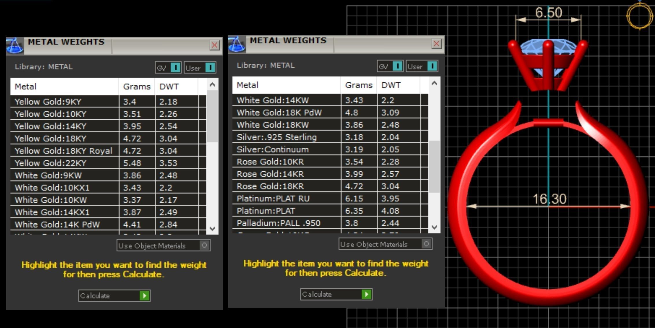 Classic ring with Stone 3D print model_4