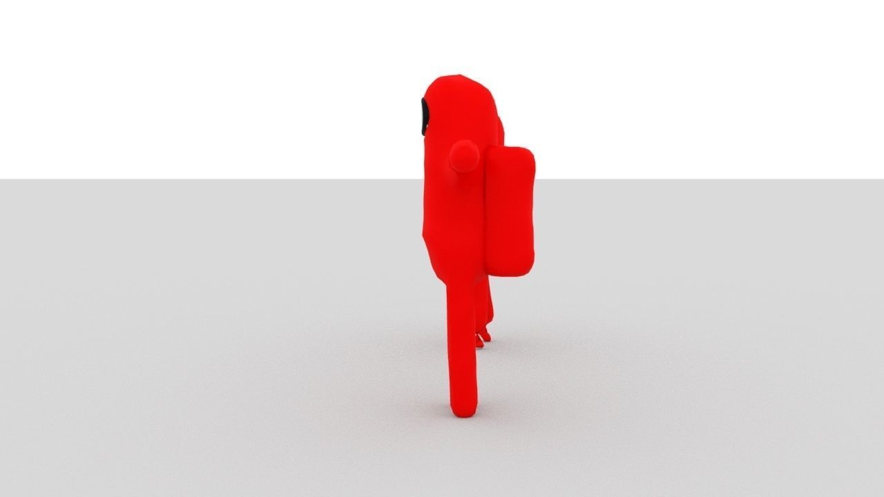 Among Us Realistic Crewmate 2 Rigs in 1 3D model_4