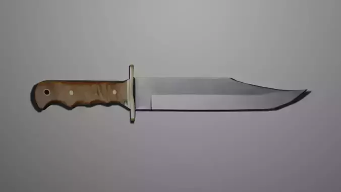 Knife 3d Model Low Polly 