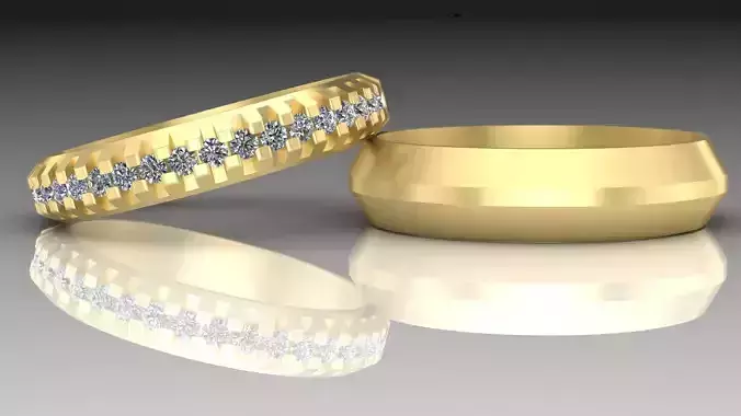 Couple stylish rings for man and woman
