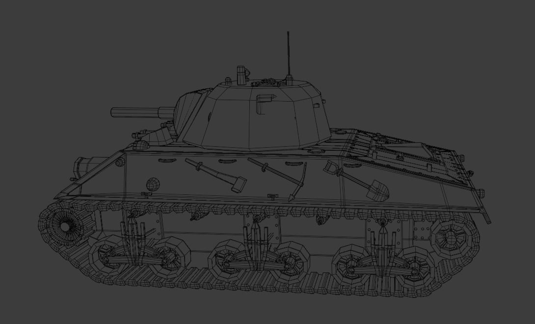 Nahuel DL 43 Low-poly 3D model_8