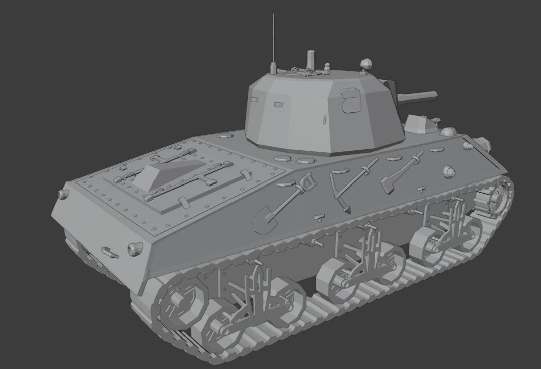Nahuel DL 43 Low-poly 3D model_1