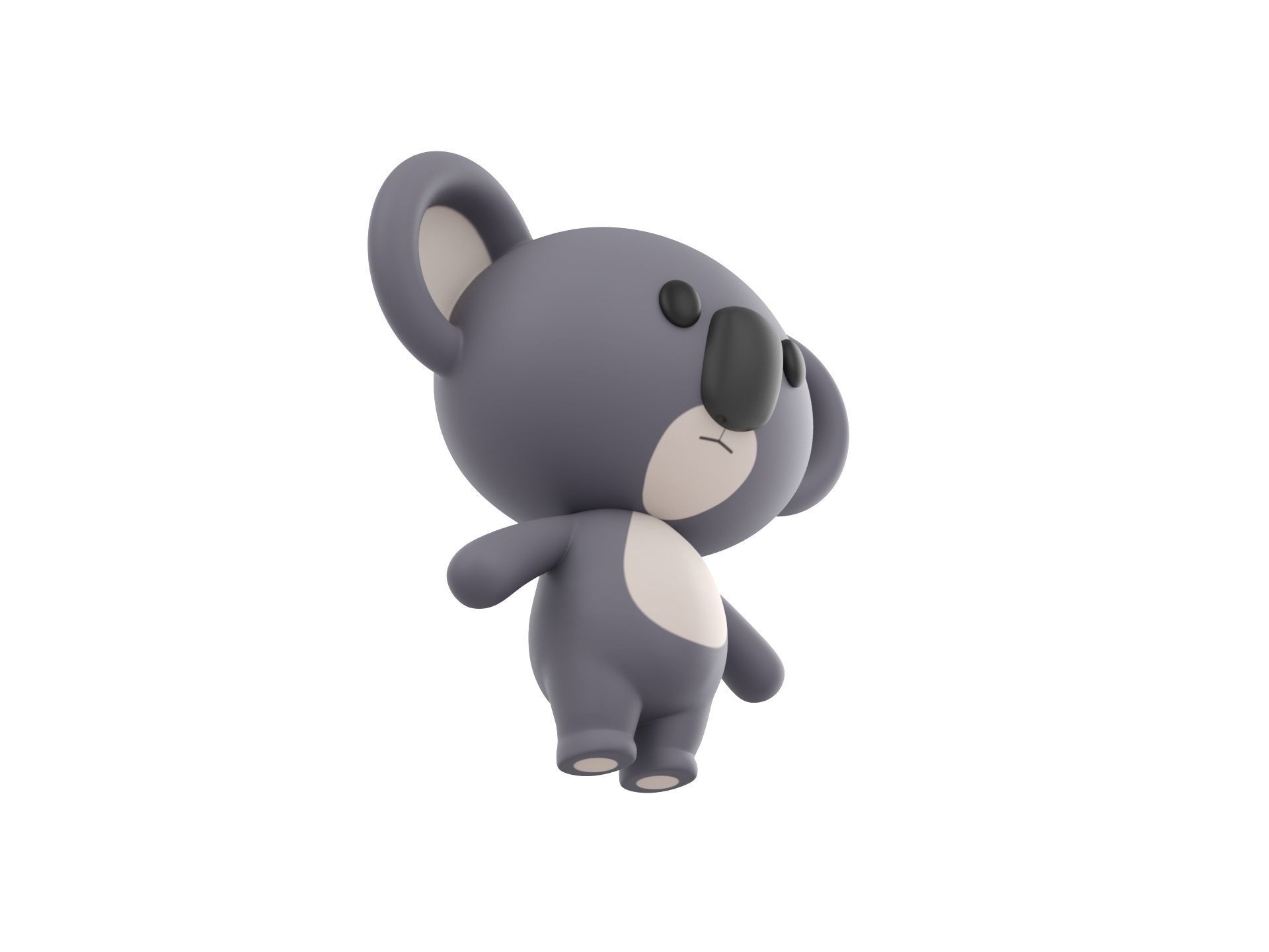 Character019 Koala 3D model_2