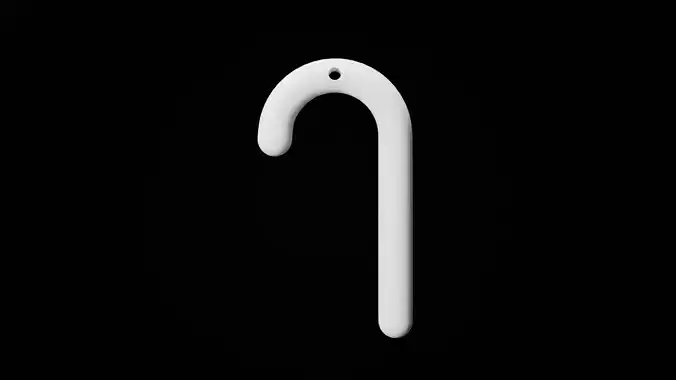 Candy Cane earring Free 3D print model