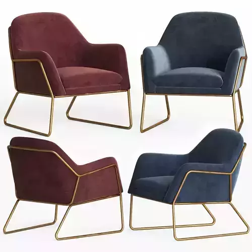 Frame Armchair Made 3D model