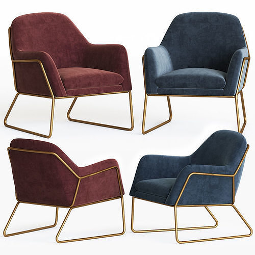 Frame Armchair Made 3D model