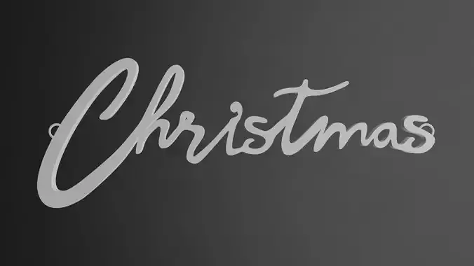 Christmas pendant 3D print model