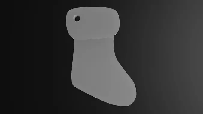 Christmas sock Free 3D print model