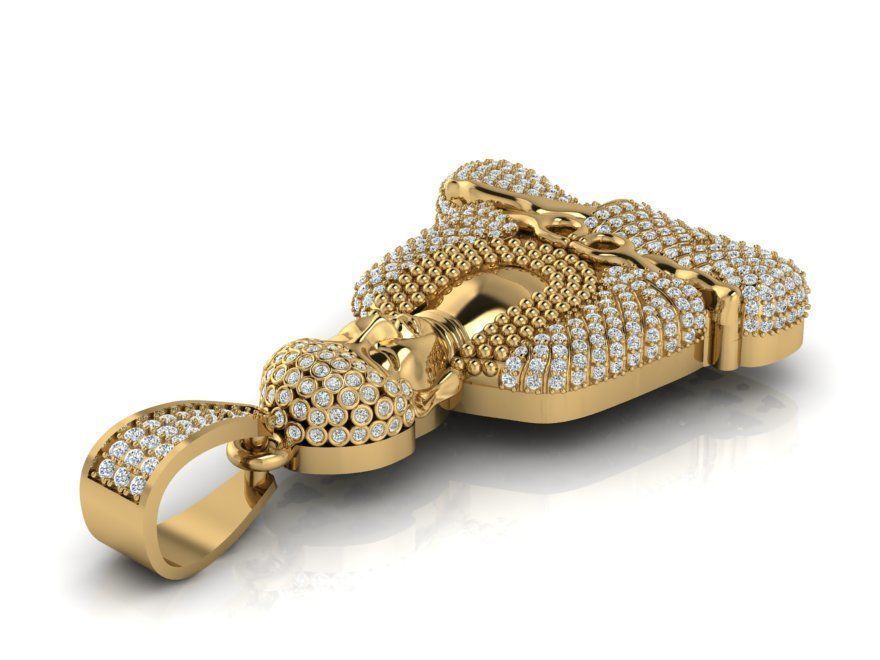 Buddha pendant 3D print model_4