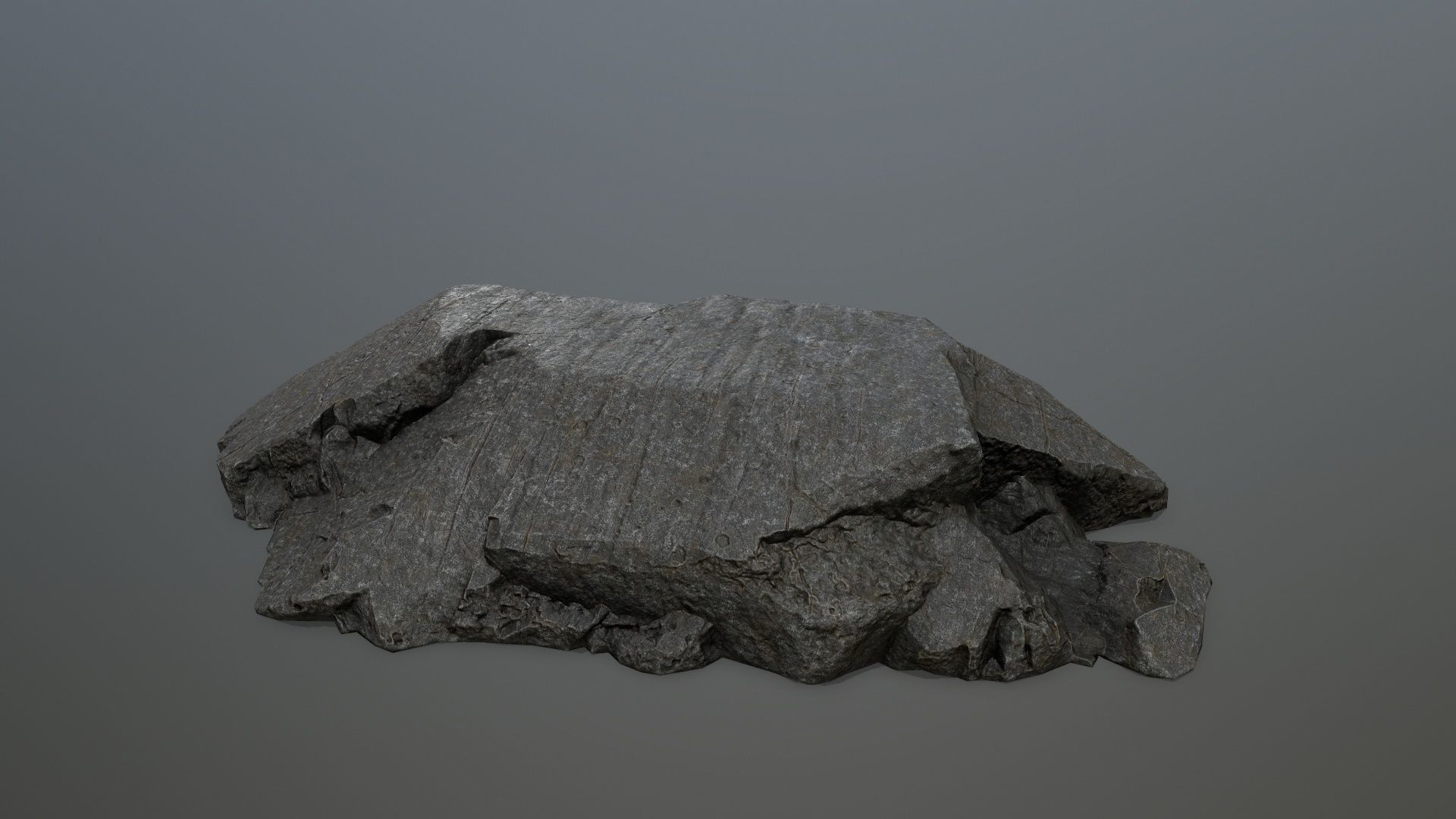rock set Low-poly 3D model_10