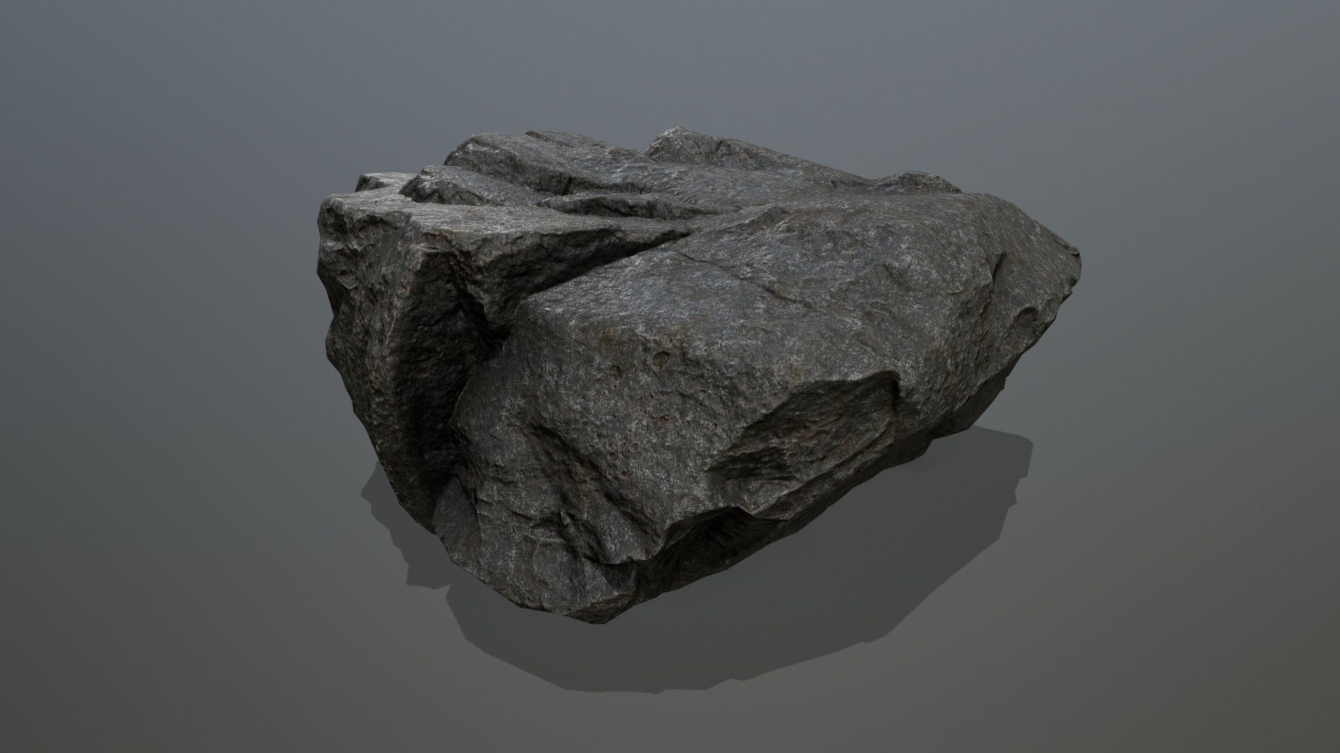 rock set Low-poly 3D model_12
