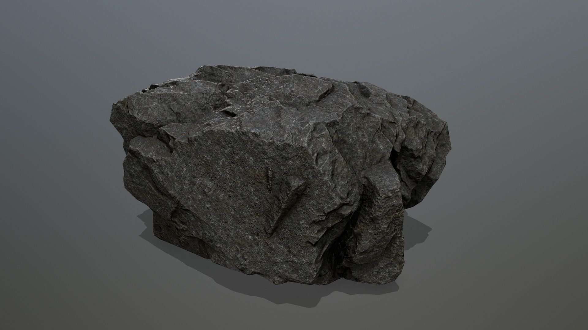 rock set Low-poly 3D model_14