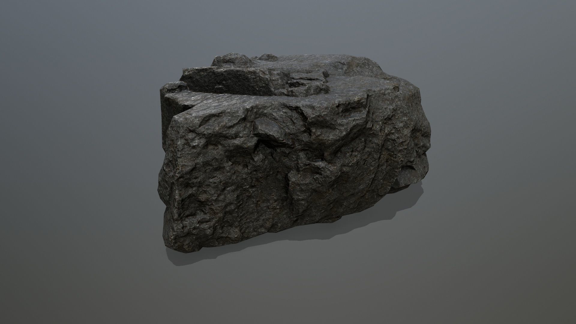 rock set Low-poly 3D model_11