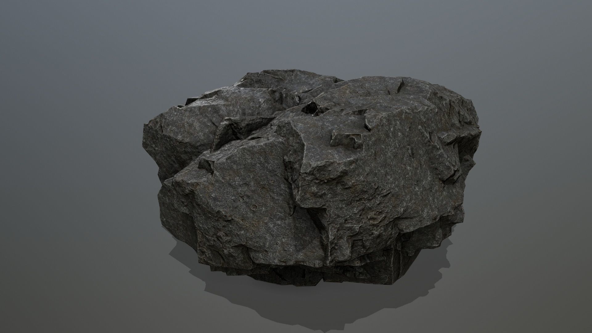 rock set Low-poly 3D model_13