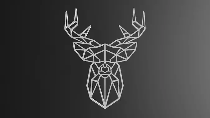 Reindeer pendant 3D print model