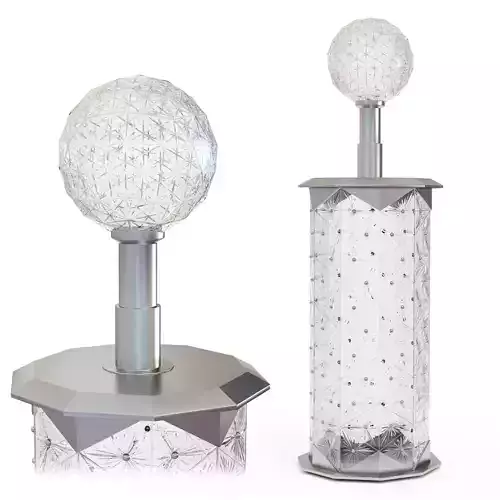 Crystal column Jamestown One Times quare 3D model