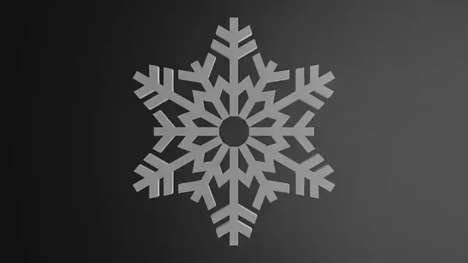 Snowflake pendant  3D print model