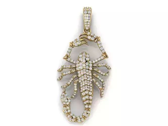 Scorpion pendant 3D print model