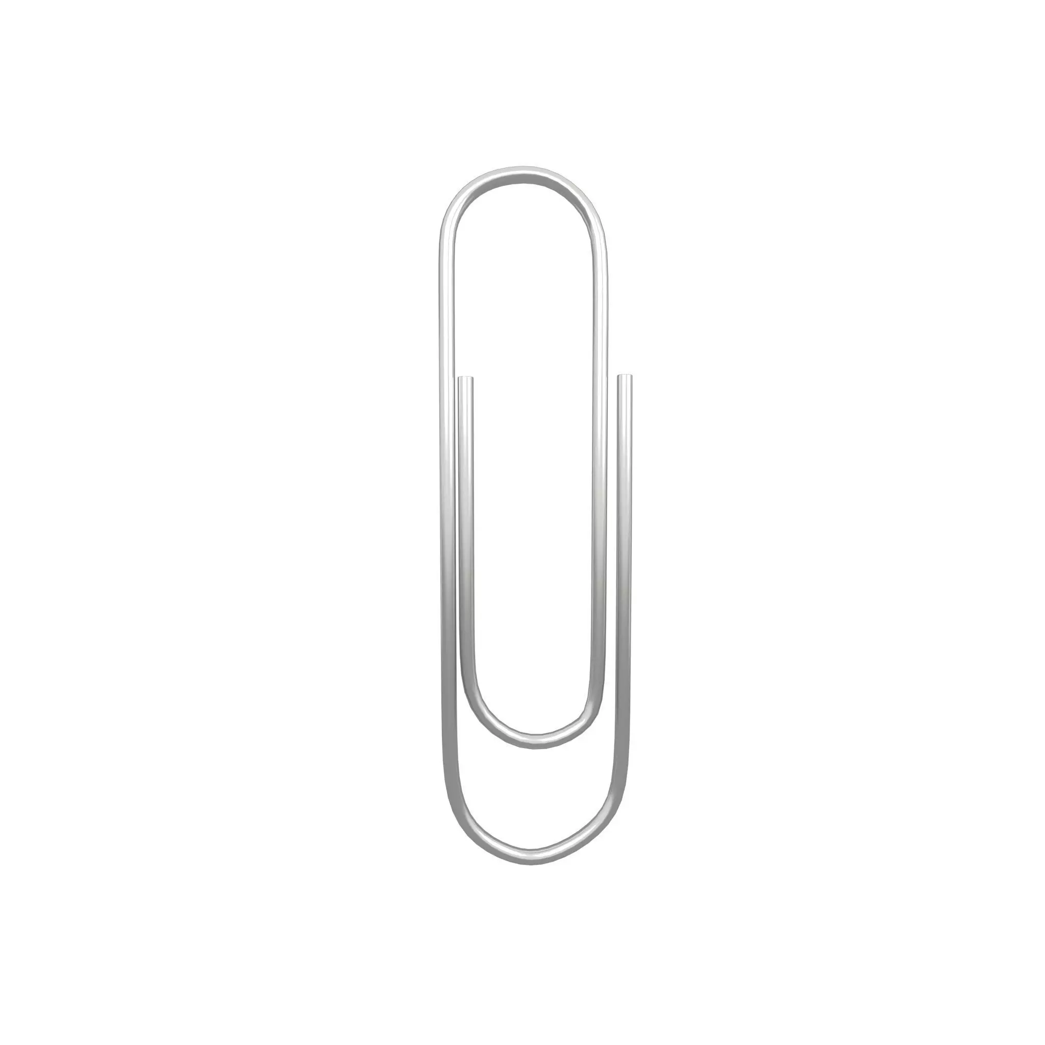 Paperclip v1 001 Low-poly 3D model_0