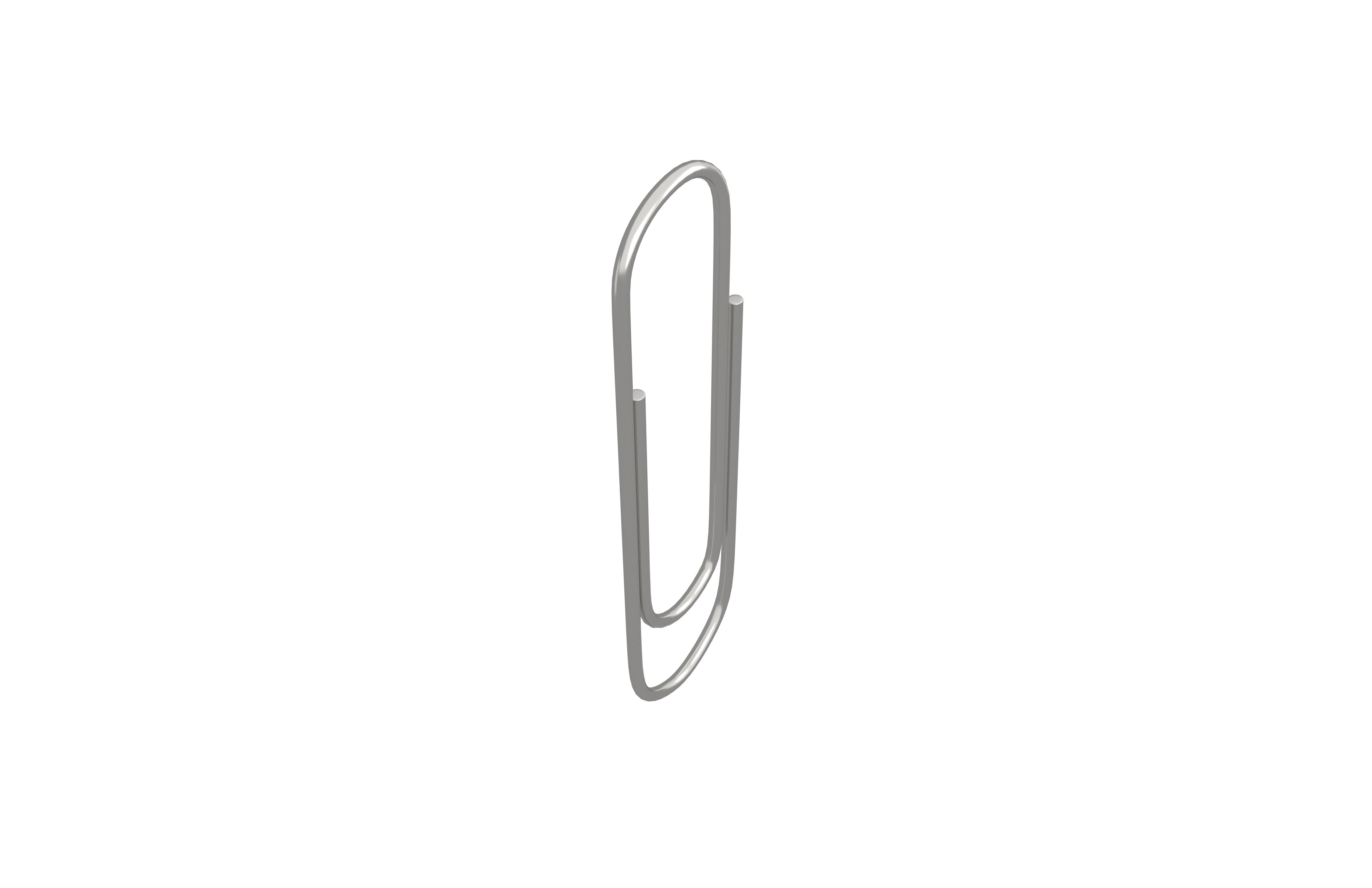 Paperclip v1 001 Low-poly 3D model_3