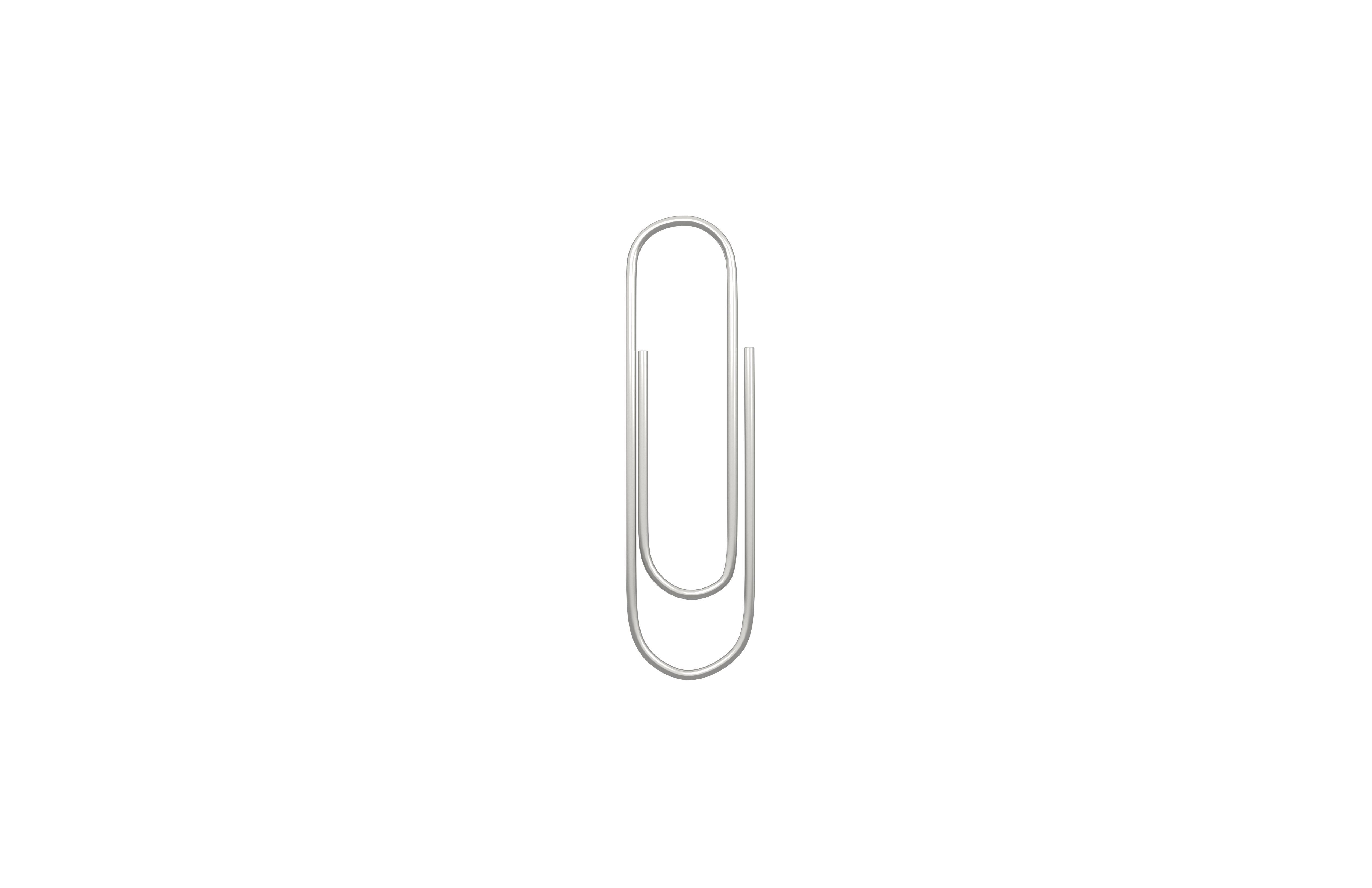 Paperclip v1 001 Low-poly 3D model_1