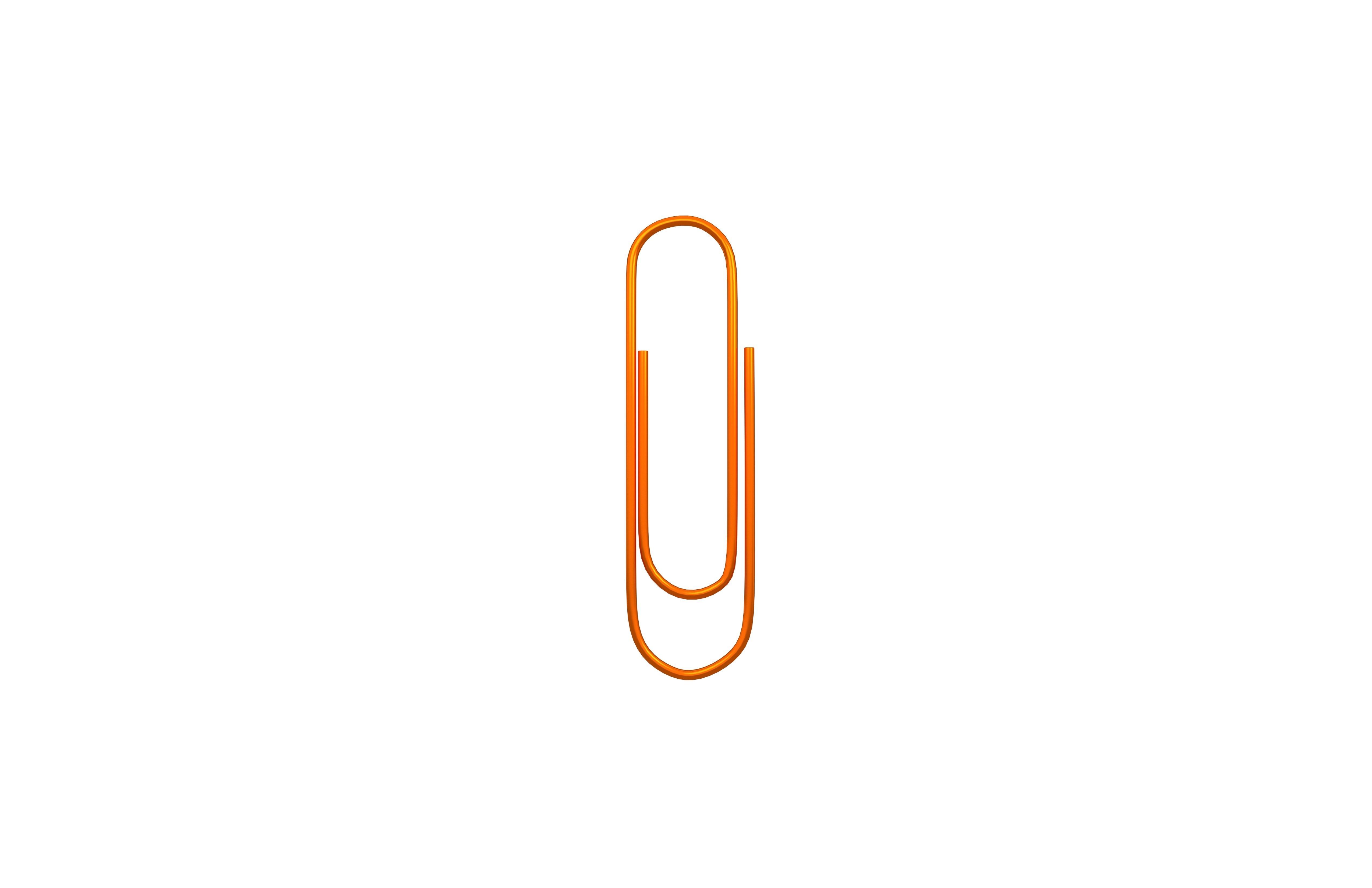 Paperclip v1 005 Low-poly 3D model_1