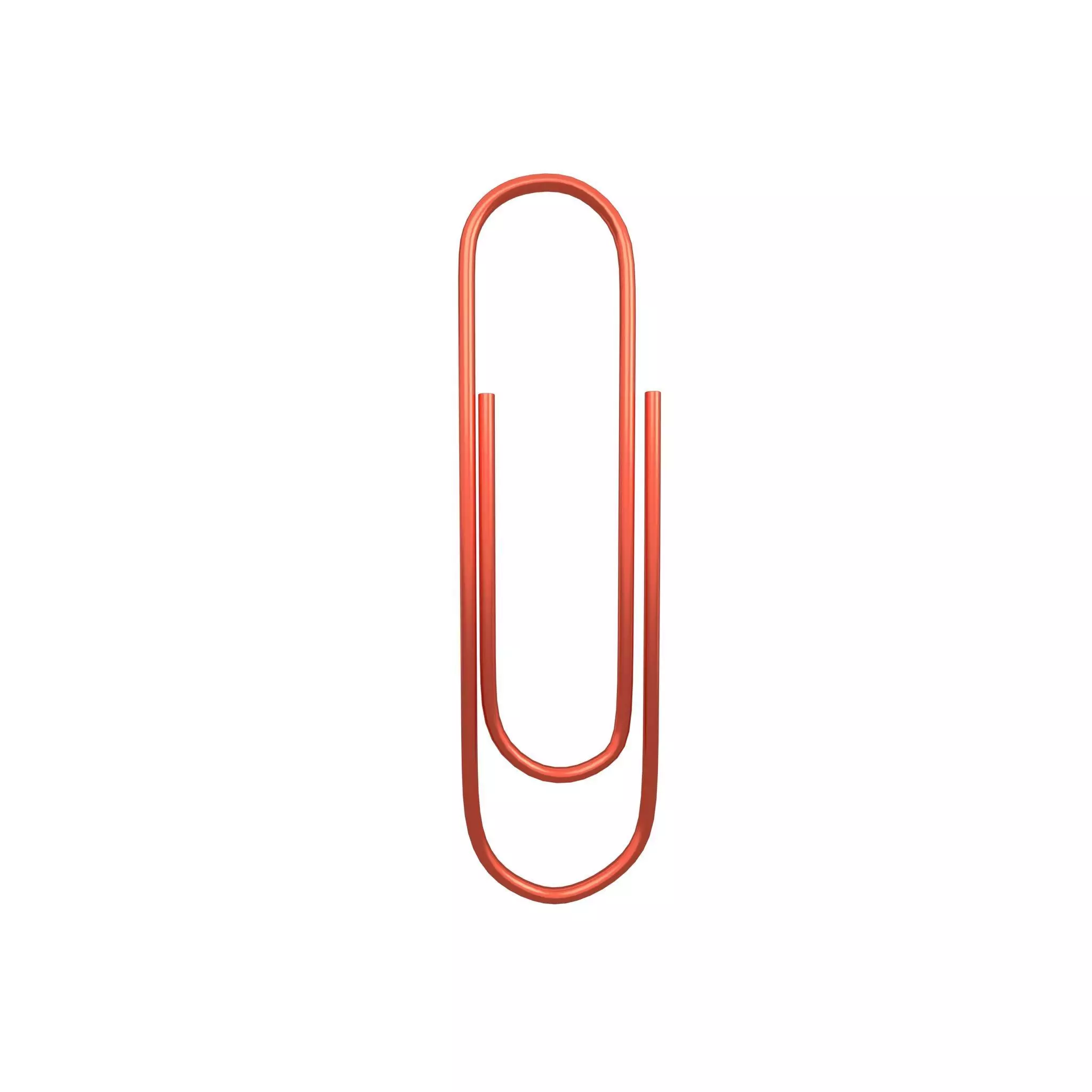 Paperclip v1 007 Low-poly 3D model_0