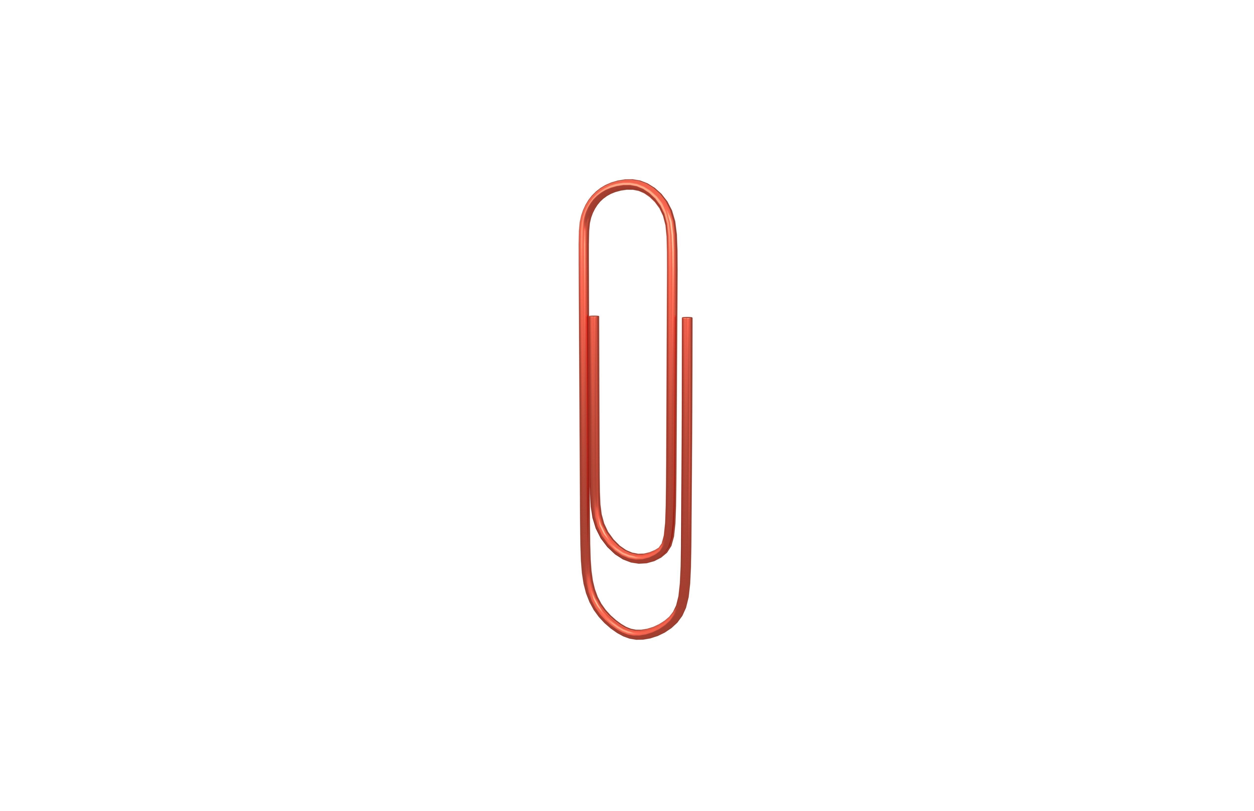 Paperclip v1 007 Low-poly 3D model_2