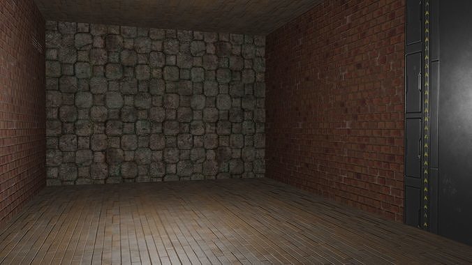 Warehouse Rooms - Low Poly Low-poly 3D model