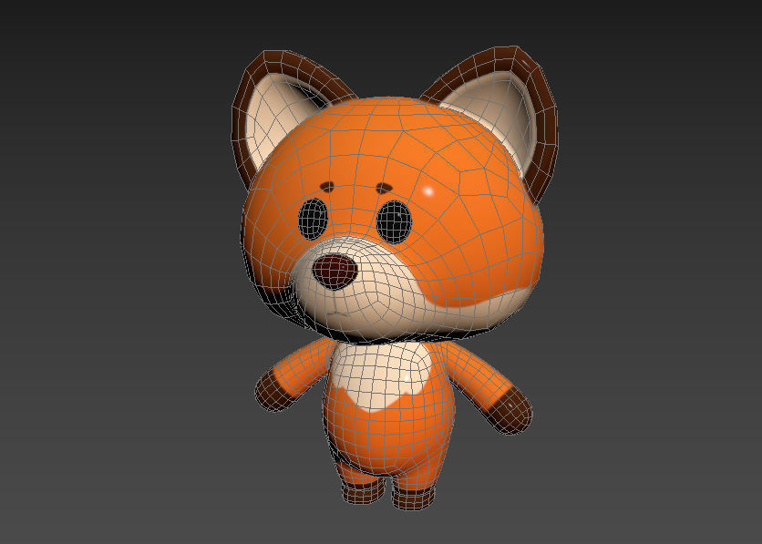 Character020 Fox 3D model_10