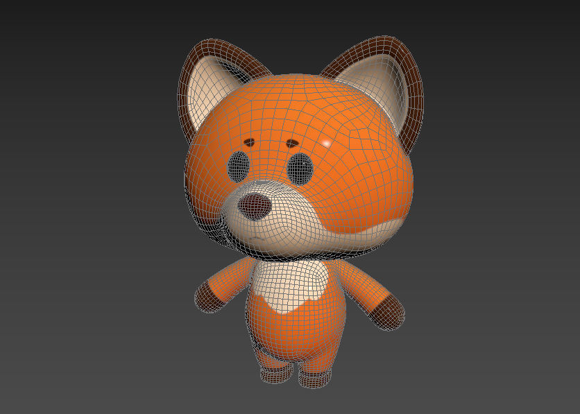 Character020 Fox 3D model_11