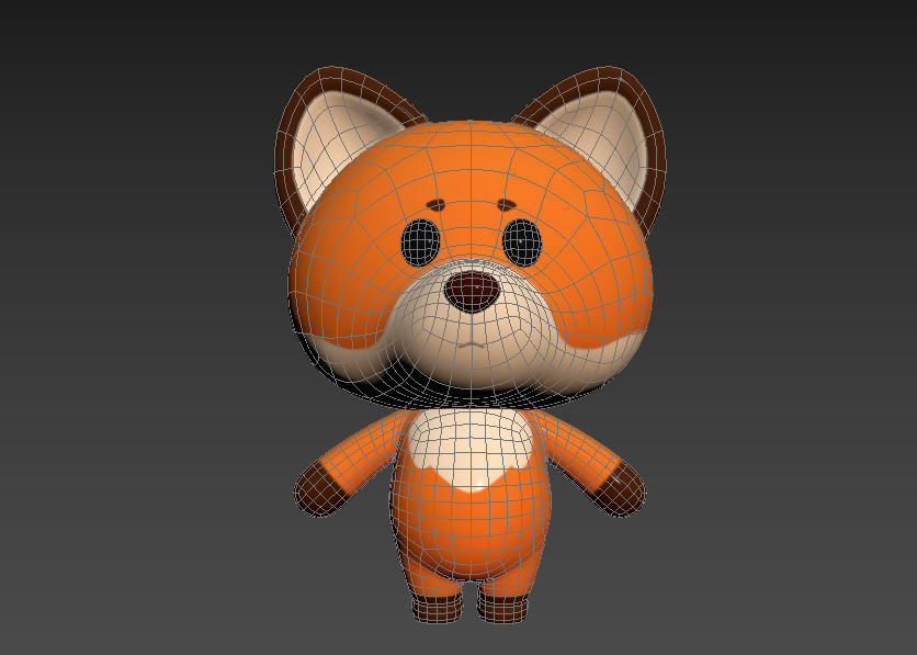 Character020 Fox 3D model_12