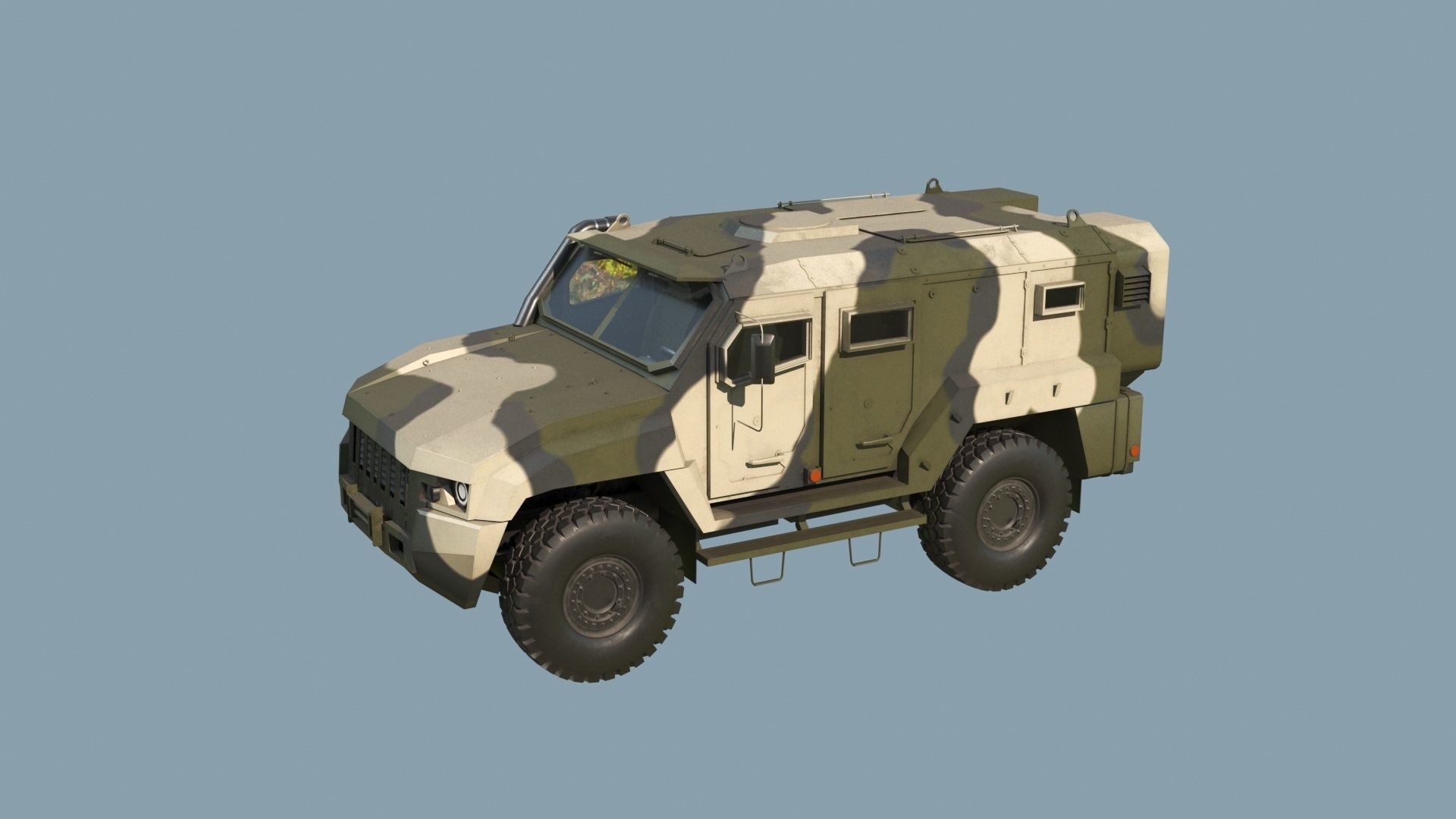 Kamaz VDV Typhoon K-53949 3D model_9