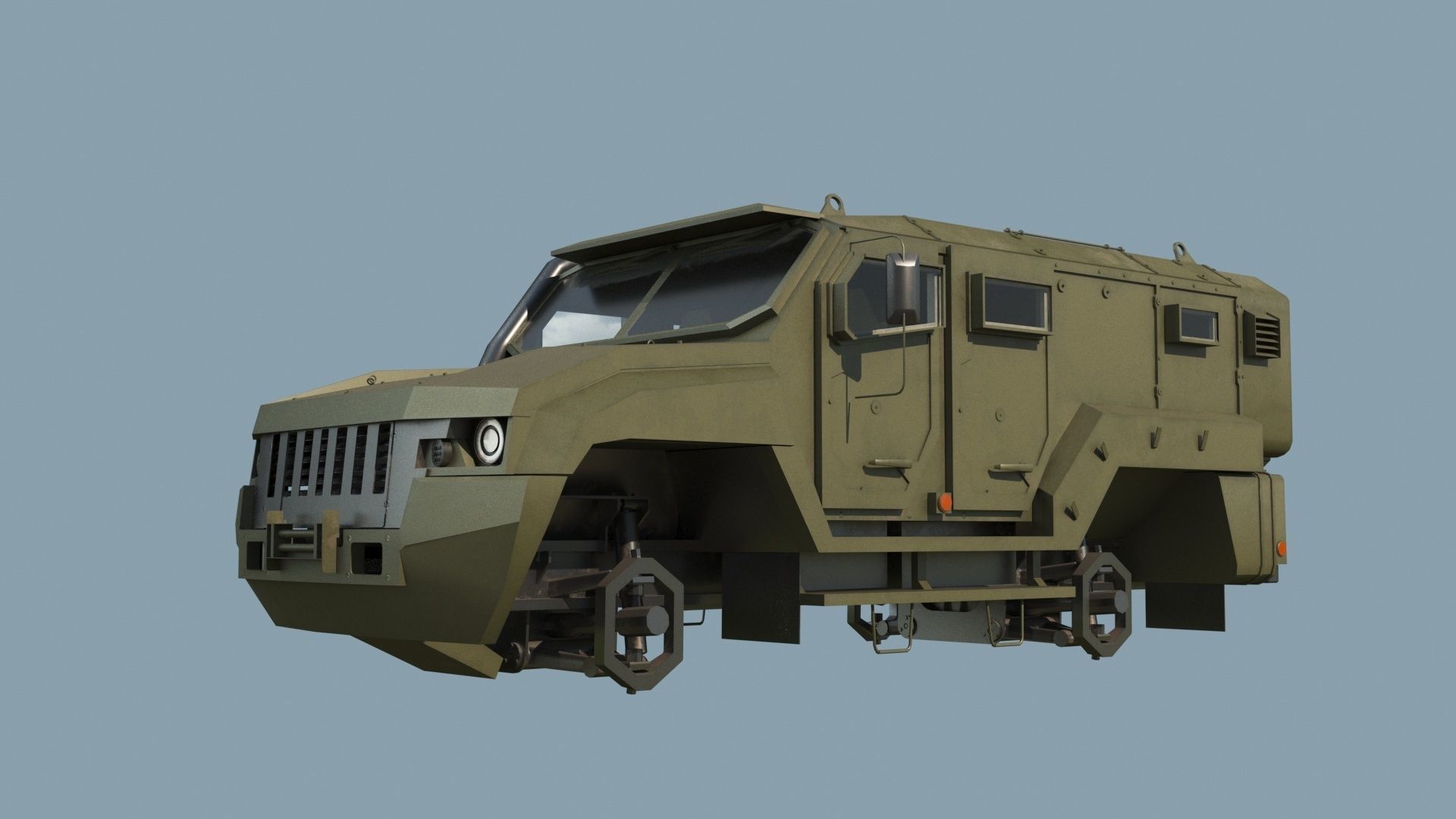 Kamaz VDV Typhoon K-53949 3D model_8