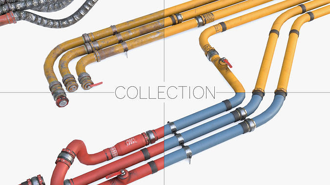 Modular Pipes - Industrial Painted Collection 